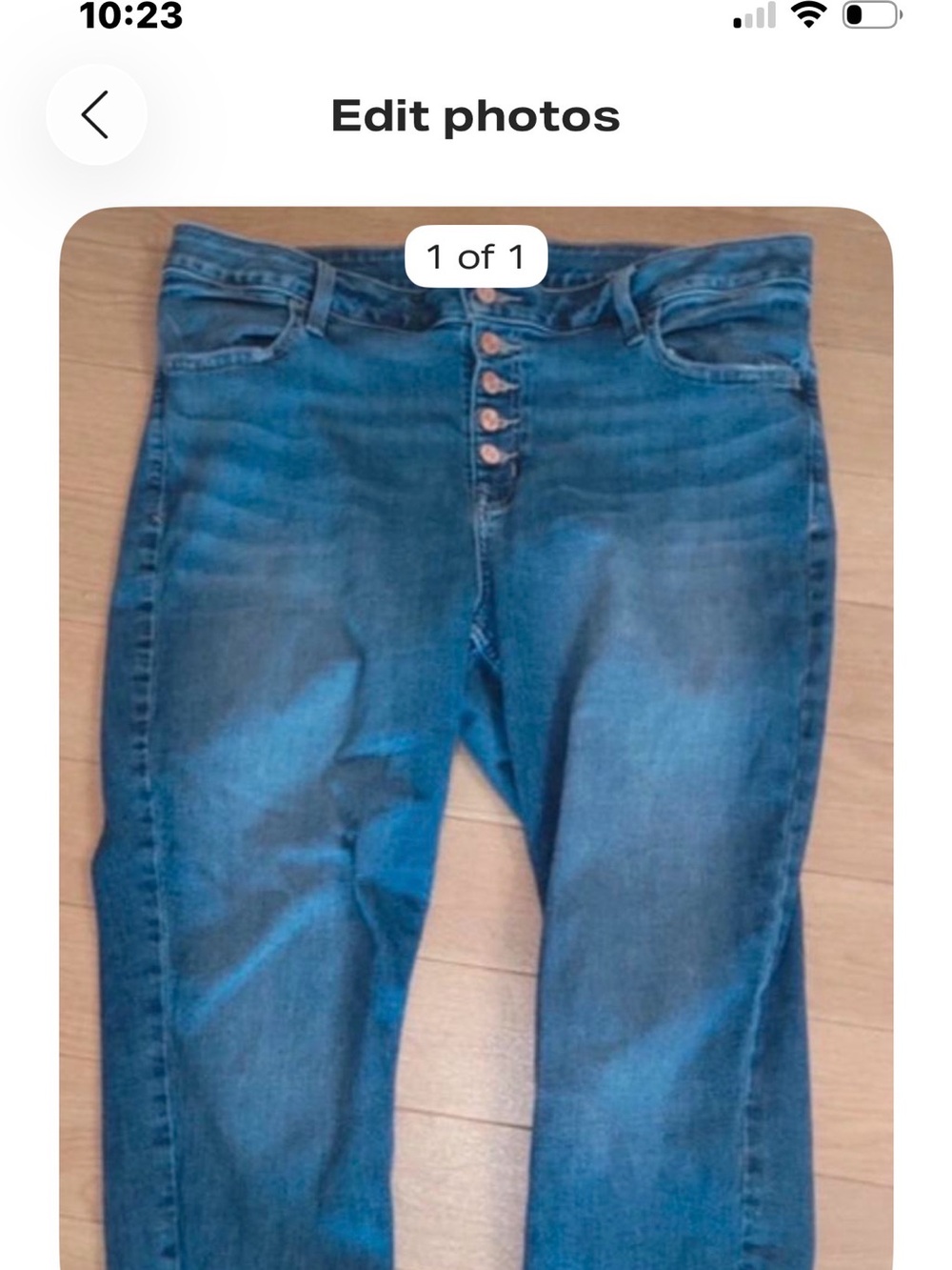 Maurices Medium Blue High-Rise Button-Front Jeans